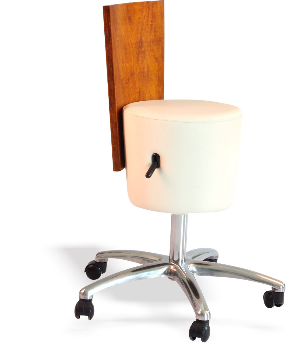 Spavision | Stool with Wooden Backrest