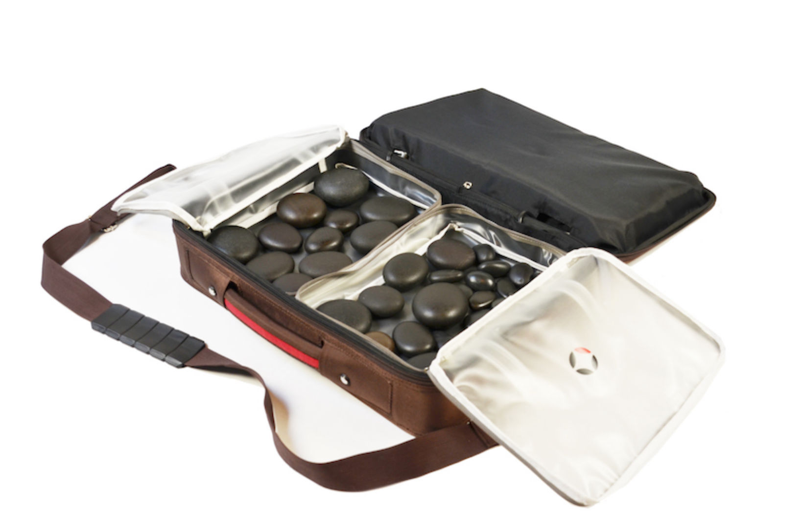 Hot Stone Heating Bag with 38 piece Stone Set Vulsini Spavision